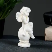 Фигурка гипс &laquo;Ангел на шаре&raquo;, позолота, 11&times;5&times;5 см