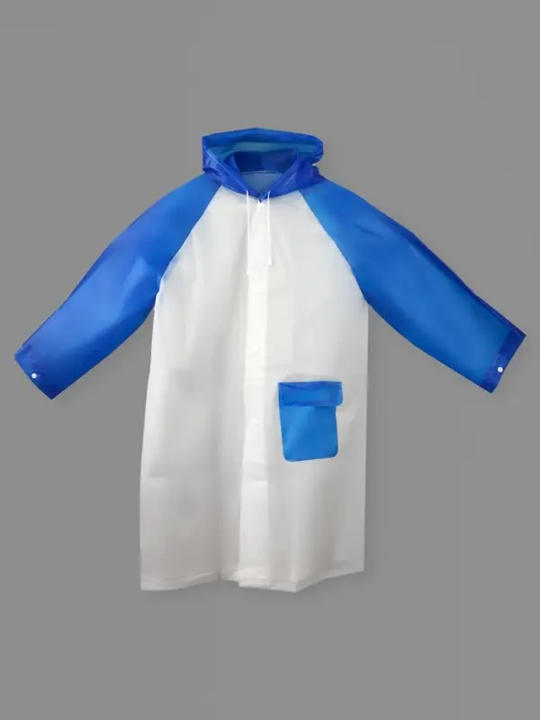 Дождевик детский &laquo;Гуляем под дождём&raquo;, рост 116-134 см, ЭВА 85 г, голубой