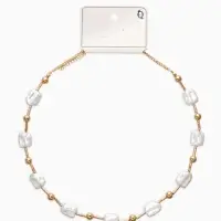 Бусы &laquo;Жемчуг. Майорика прямоугольник&raquo;, L=55 см, белые в золоте