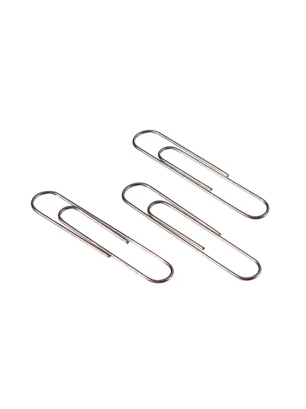 Скрепки 50 мм оцинкованные в картонной коробке 50 штук, гофрированные