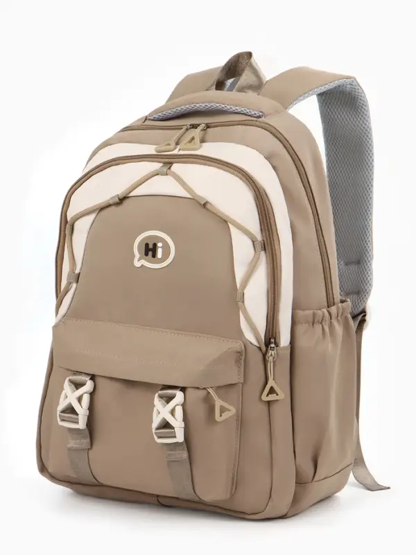 Рюкзак 29*14*44 см 2 отд.3 н/карм. Комби беж/бел