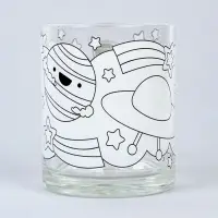 Кружка для росписи  + игрушка  "Космос" (краска в наборе)