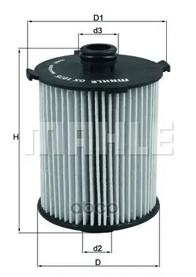 фильтр масляный Mahle/Knecht арт. OX 1075D