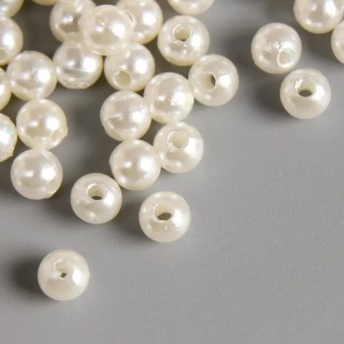 Набор бусин для рукоделия и плетения «Арт Узор. Жемчужные шарики», пластик, 20 г, d=0.5 см Набор бусин для рукоделия и плетения «Арт Узор. Жемчужные шарики», пластик, 20 г, d=0.5 см