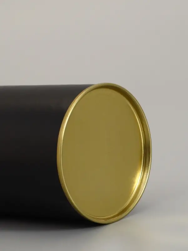 Тубус 63&times;350 мм (330 мм внутр. высота), под футболку, черная, картон, металлическая крышка