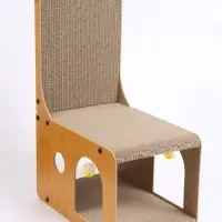 Когтеточка-лежанка из гофрокартона &laquo;Стул&raquo;, 40&times;23&times;60 см, с кошачьей мятой
