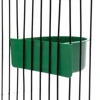 Кормушка для птиц, 10.6&times;8.3&times;3.6 см, пластик, зелёная