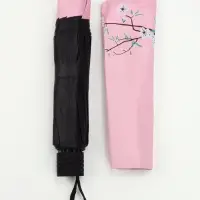 Зонт механический &laquo;Сакура&raquo;, эпонж, 4 сложения, 8 спиц, R=52/60 см, d=104 см, МИКС