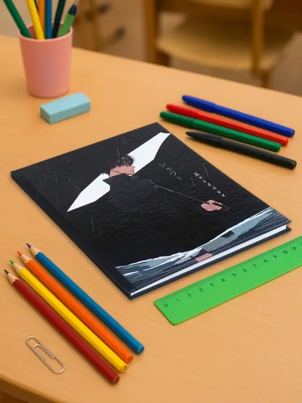 Дневник школьный для 1-11 классов &laquo;Аниме. Парень с зонтом&raquo;, твёрдая обложка, глянцевая ламинация, 40 листов