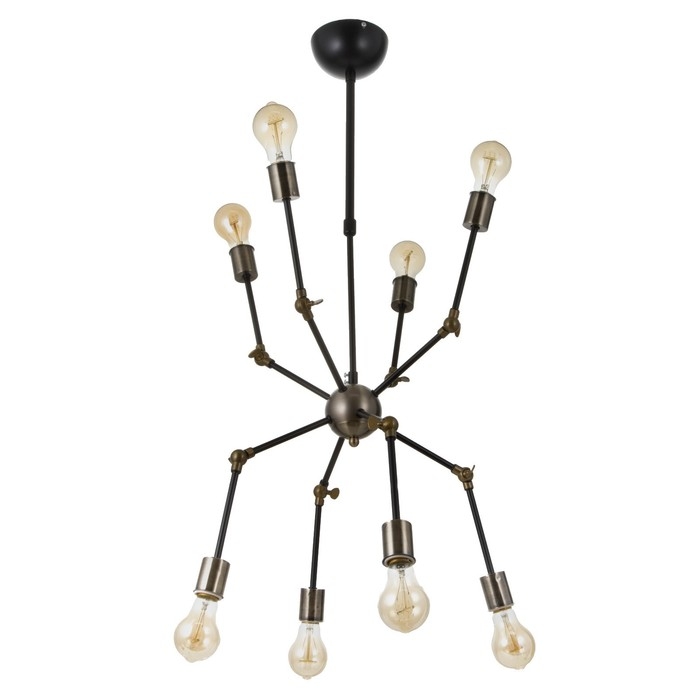 Люстра 2249/8 E27 40Вт черно-бронзовый 70х70х42 см BayerLux