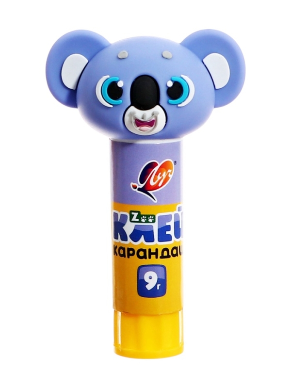 Клей-карандаш PVP 9г Луч ZOO, фигурный колпачок, МИКС Клей-карандаш PVP 9г Луч ZOO, фигурный колпачок, МИКС