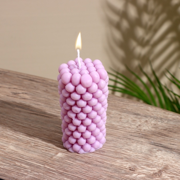 Свеча  Свеча "Столб шарики" 5х5х9 см, соевый воск, микс