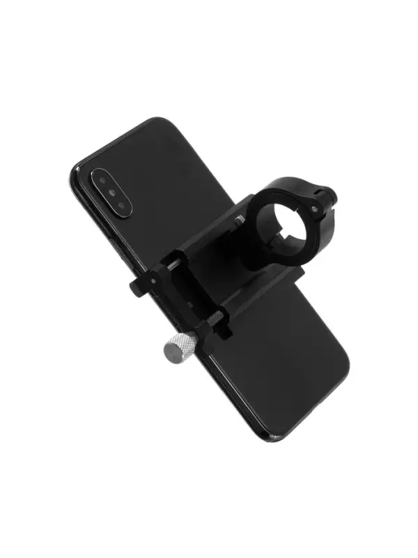 Держатель для телефона на велосипед, алюминиевый, до 185&times;100 мм, чёрный