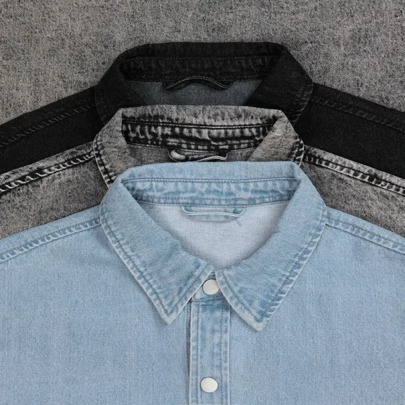 Куртка джинсовая O3, черная, размер M/L