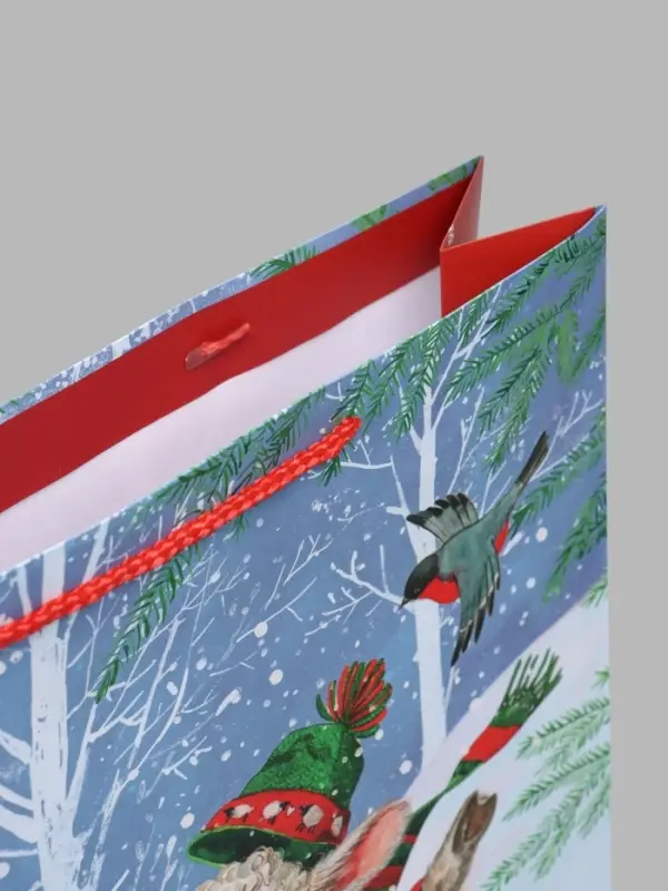 Пакет подарочный &laquo;Коза на санках&raquo;, 33&times;10&times;42.5 см