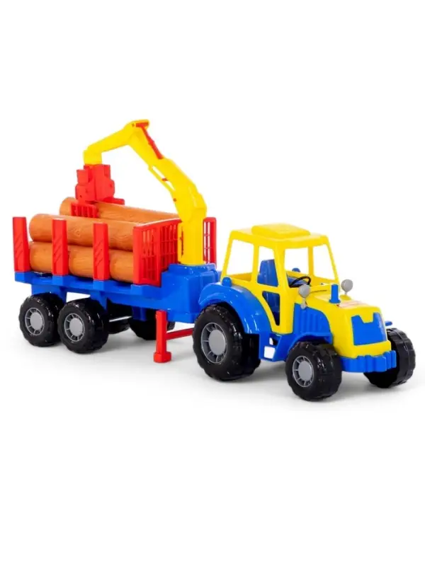 Трактор &laquo;Алтай&raquo; с полуприцепом-лесовозом