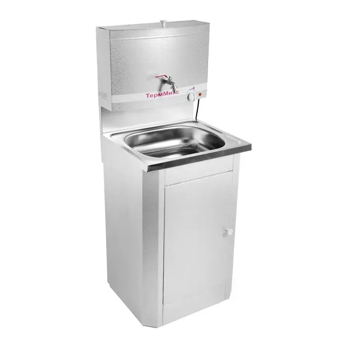 Умывальник &laquo;ТермМикс&raquo;, с ЭВН, нержавеющая мойка, 1250 Вт, 17 л, цвет белое серебро
