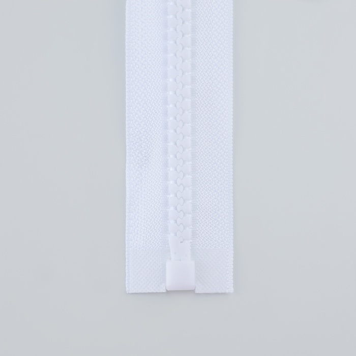 Молния «Трактор», №8, разъёмная, замок автомат, 90 см, цвет белый