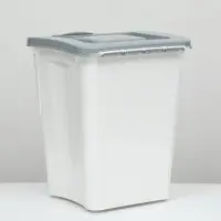 Контейнер для корма, 36 л, пластик, серый