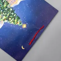 Пакет подарочный новогодний ламинированный, «Новогодний каток» , 33×10×42.5 см