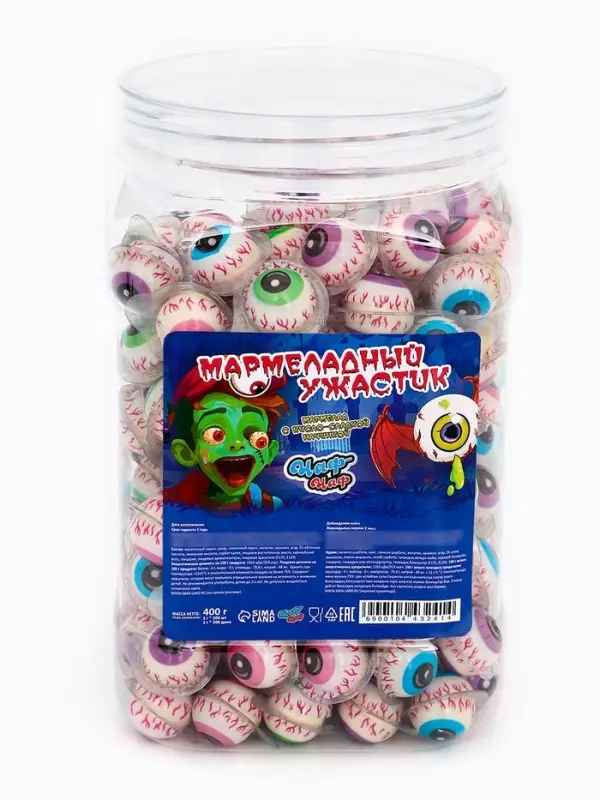 НАБОР Мармеладные глаза &laquo;Чаф-Чаф&raquo; с начинкой, 400 г