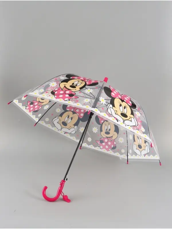 Зонт прозрачный купол &laquo;Цветочки&raquo;, d=76см