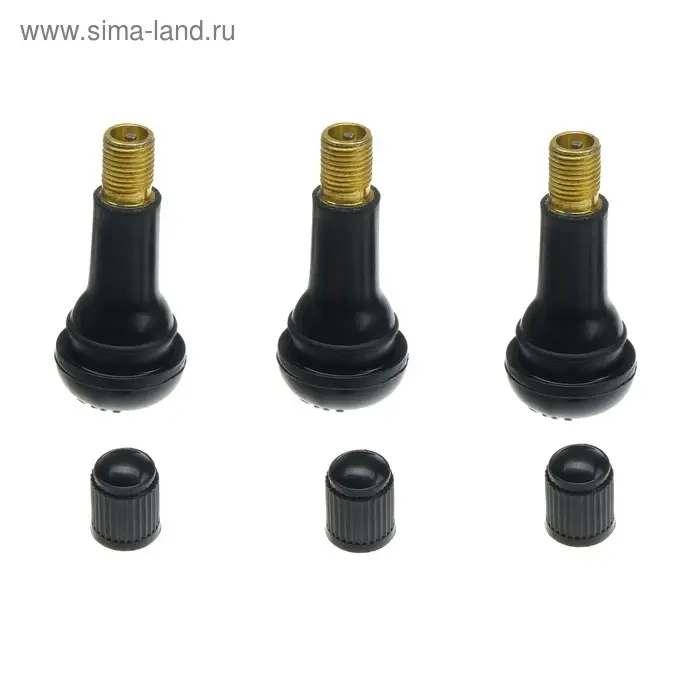 Вентиль для бескамерных шин, TR413, пластик, чёрный Вентиль для бескамерных шин, TR413, пластик, чёрный