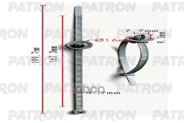 клипса пластмассовая PATRON арт. P37-1607