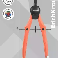 Готовальня ErichKrause Accent, 2 предмета, оранжевый