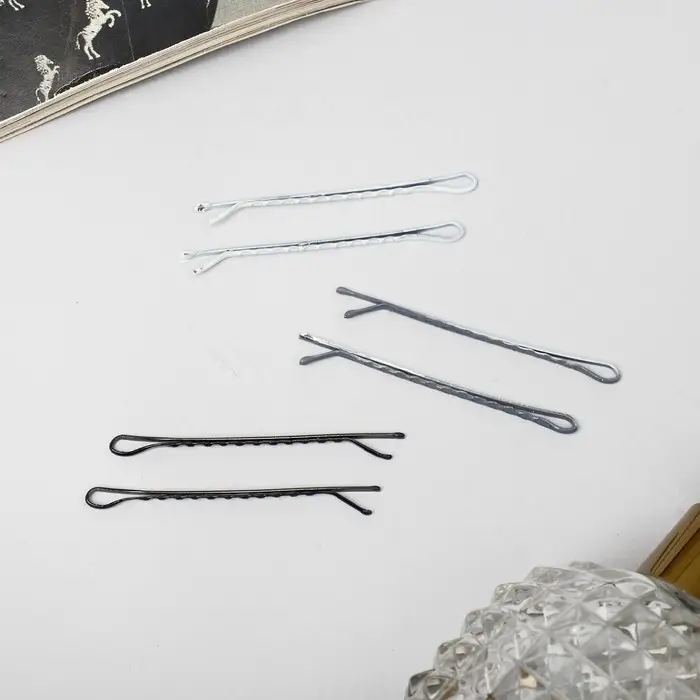 Невидимка для волос «Классика», набор 24 шт., 5 см, МИКС