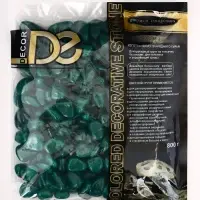 Грунт для аквариума DECOR DE &laquo;Галька цветная&raquo;, фр. 8-12 мм, темно-зелёная, 800 г