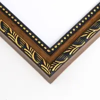 Фоторамка пластик "Камышок" 21х30 см, коричневый (пластик. экр)