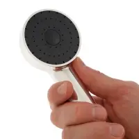 Лейка для душа ZEIN Z0210, 1 режим, d=60 мм, пластик, хром с черной вставкой