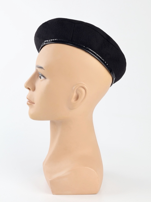 Берет военного, цвет чёрный