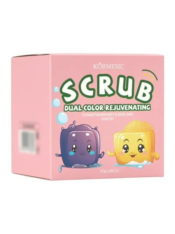 Двухцветный омолаживающий скраб для тела в кубиках, 110 г