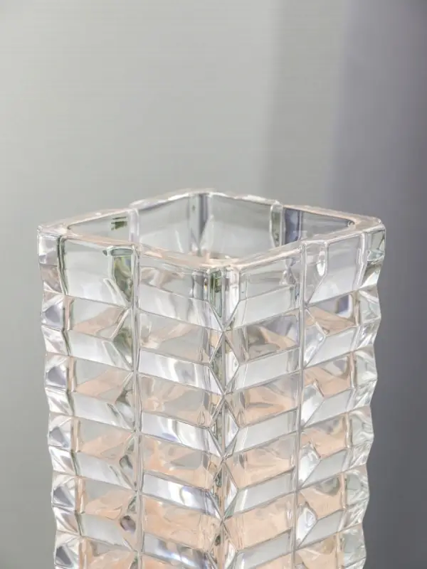 Ваза стекло настольная  Ваза стекло настольная "Эдисон" кубики, 29х12 см, прозрачный