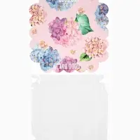 Коробка для печенья, кондитерская упаковка с пластиковой крышкой, Good day, 18&times;18&times;3 см