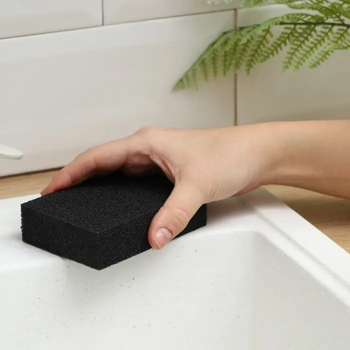 Губка чистящая «Чудо-губка», 10,5×7×2,5 см , усиленная Губка чистящая «Чудо-губка», 10,5×7×2,5 см , усиленная