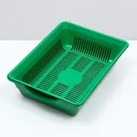 Туалет глубокий с сеткой, 36&times;25&times;9 см, зеленый