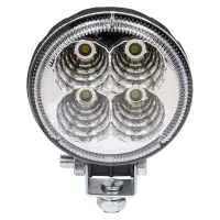Фара светодиодная круглая, 4 LED рассеянный свет, 12W, (83х83х51) 12/24V