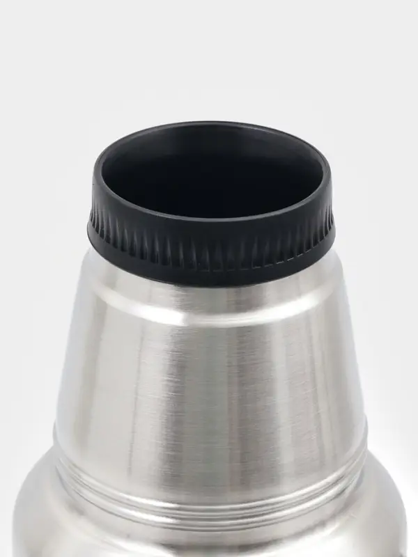 Термос Мастер К &laquo;Движение&raquo;, 1.2 л, с кружкой, сохраняет тепло 18 ч, 36&times;11 см, нержавеющая сталь, серебристый