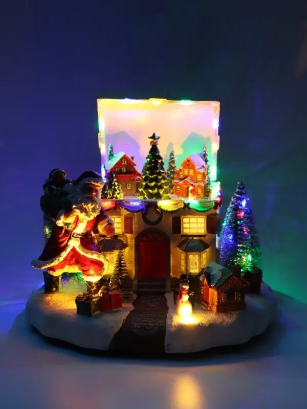 Фигура светодиодная &laquo;Новогоднее чудо&raquo; 26&times;23 см, муз, USB, AAx3 (не в комплекте), МУЛЬТИ