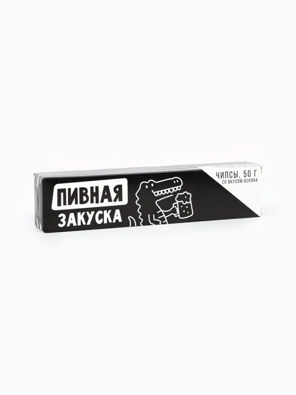 Пивной гифтбокс: пивной стакан 350 мл., чипсы, арахис