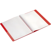 Папка файловая 40 файлов Комус Шелк красная