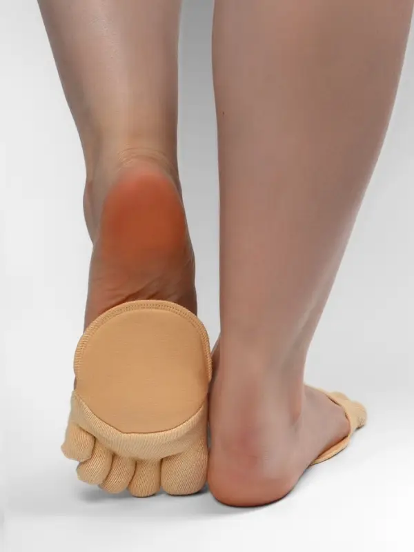 Полустельки с закрытыми пальцами, 12 см, пара, бежевые