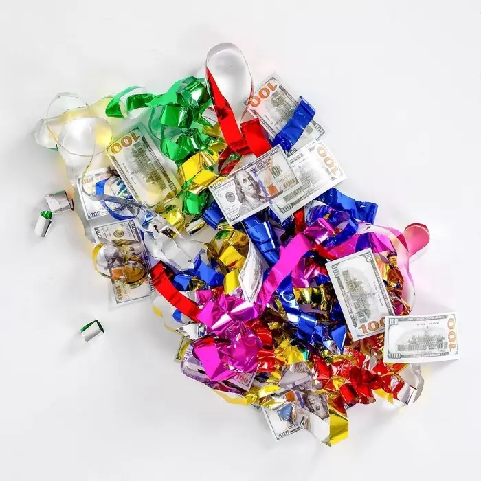 Хлопушка пневматическая &laquo;Доллар&raquo;, 30 см