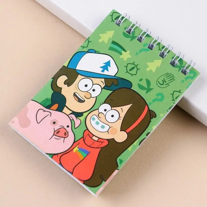 Блокнот А7, 32 листа, на гребне &laquo;Гравити Фолз&raquo;