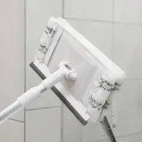 Щётка для окон, телескопическая алюминиевая ручка 59(103) см, водосгон 20.5 см, насадка из микрофибры 20.5&times;12 см