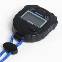 Секундомер, 8.2&times;6.5&times;2 см, 60 отсечек, обратный отсчёт, часы, календарь