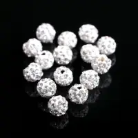 Бусины для творчества &laquo;Шамбала&raquo;, 8 мм, набор 15 шт., белые